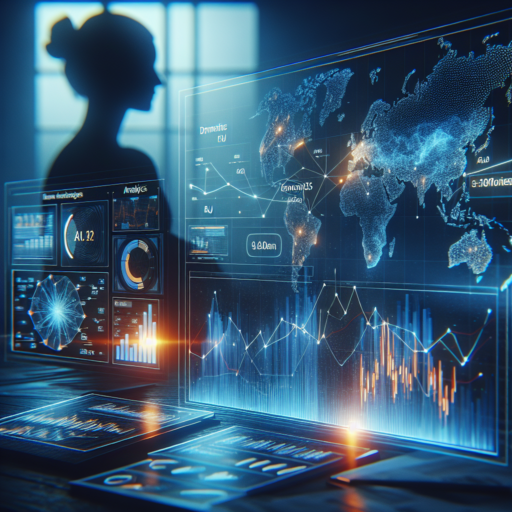 A visual representation depicting dynamic pricing strategies using AI technology in European markets.