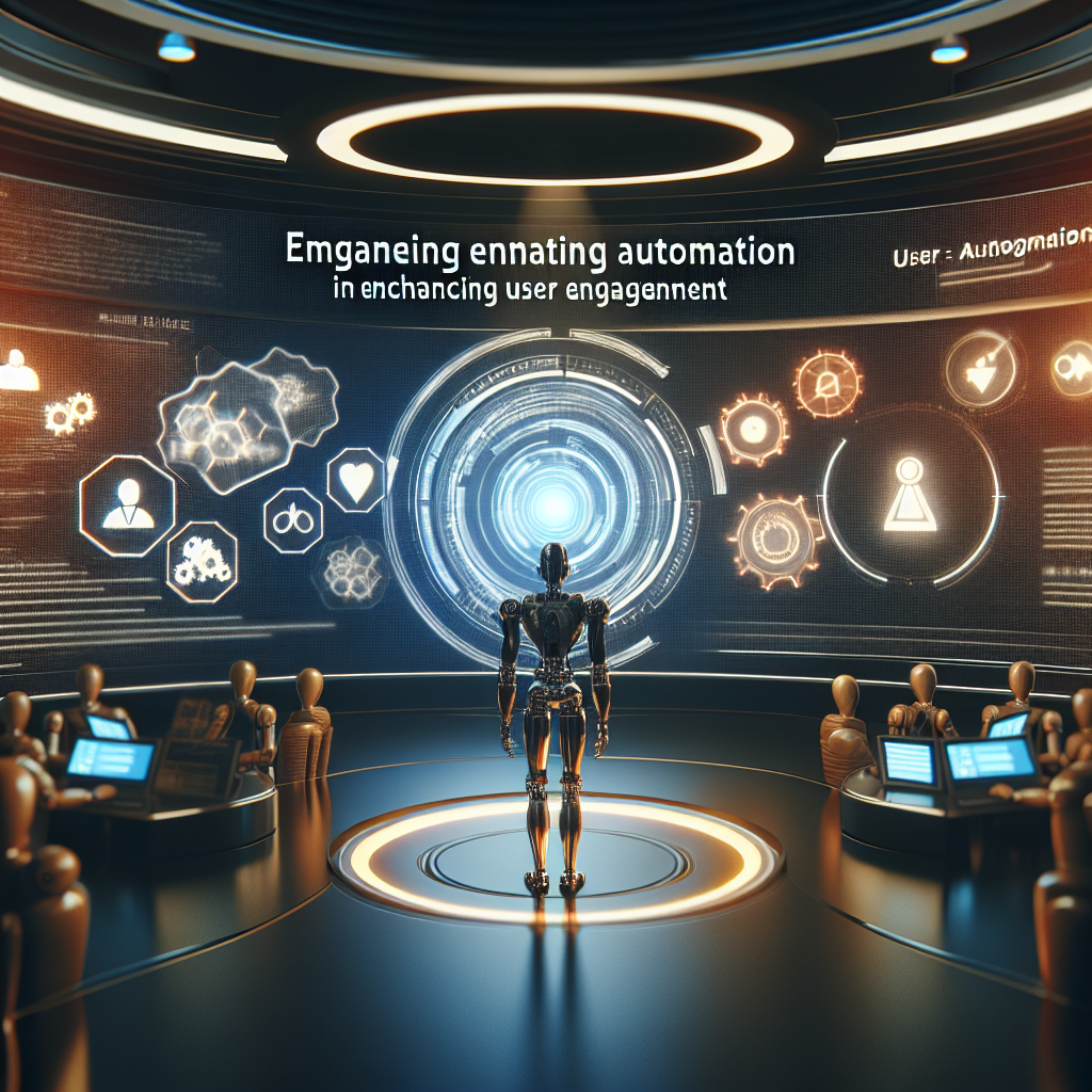 An engaging graphic depicting user interaction trends and automated content updates for enhanced engagement.