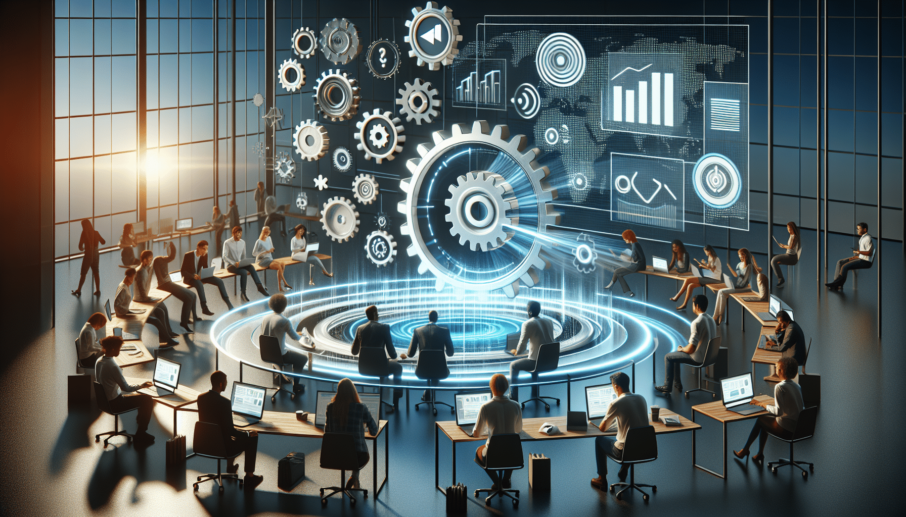 Visual representation of automated content updates improving user engagement metrics.