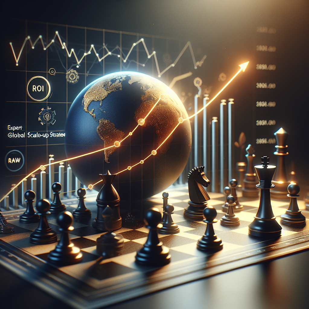 A detailed infographic showcasing ROI Optimization strategies with Eldris, highlighting AI-driven multilingual market expansion and global growth.