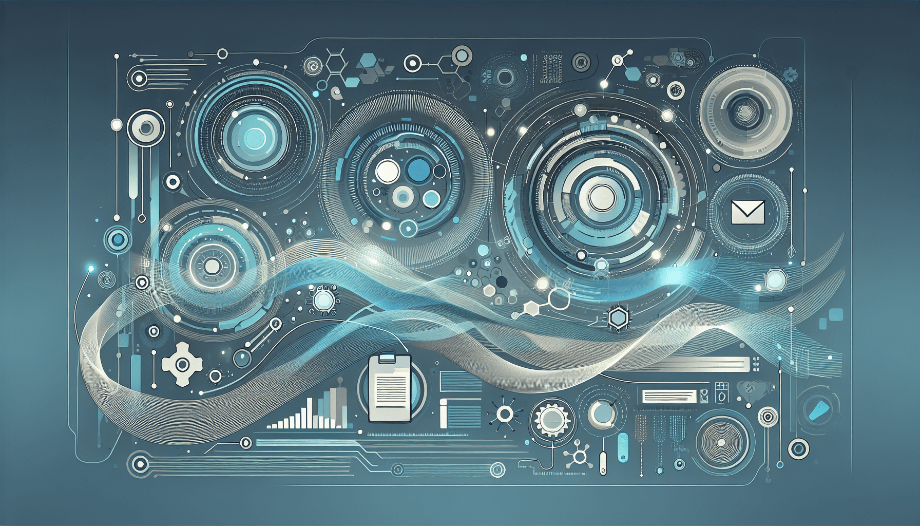 Visual representation of smart certificate automation within a compliance environment featuring digital tools and collaboration.