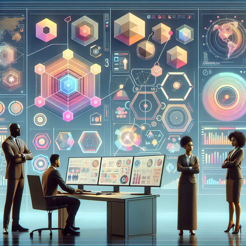 Marketing automation control dashboard with real-time analytics and global scaling workflows visualized for campaign optimization.