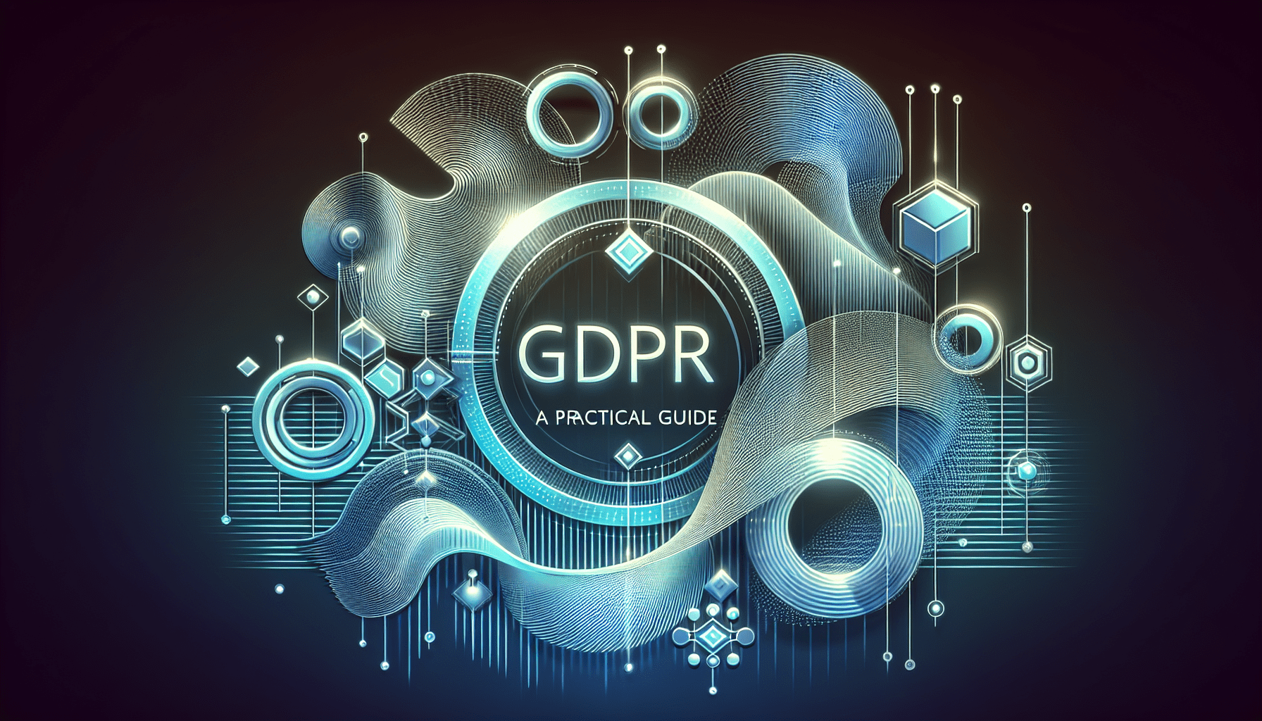 Conceptual image illustrating GDPR principles and Eldris AI tools for compliance, showcasing secure data automation.