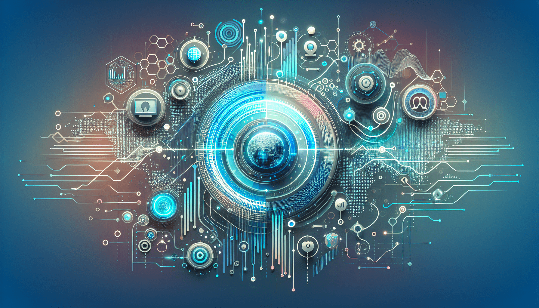 Illustration representing developing a multilingual content strategy with Eldris AI, featuring global content and language elements.