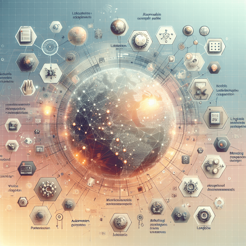 A digital representation of SEO scaling strategies used by Eldris, visualizing global automation and multilingual market penetration success.
