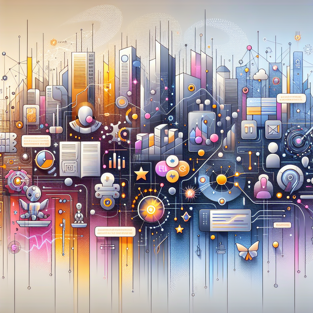 AI in EU commerce visual showing cross-border retailers using multilingual tools, automation dashboards, and compliance symbols