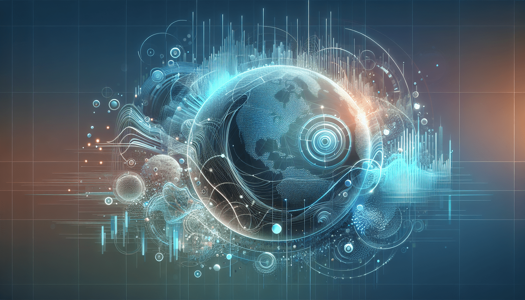 Illustration of businesses expanding into international markets using advanced AI solutions from Eldris.