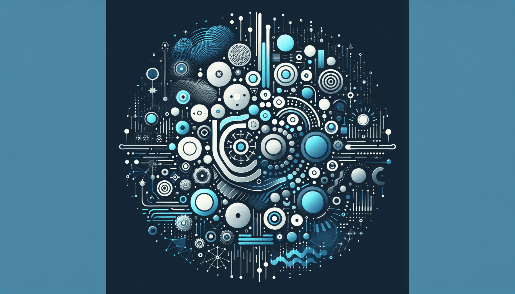 Illustration of the future of EU commerce with AI tools, including multilingual interfaces, compliance dashboards, and automation tech