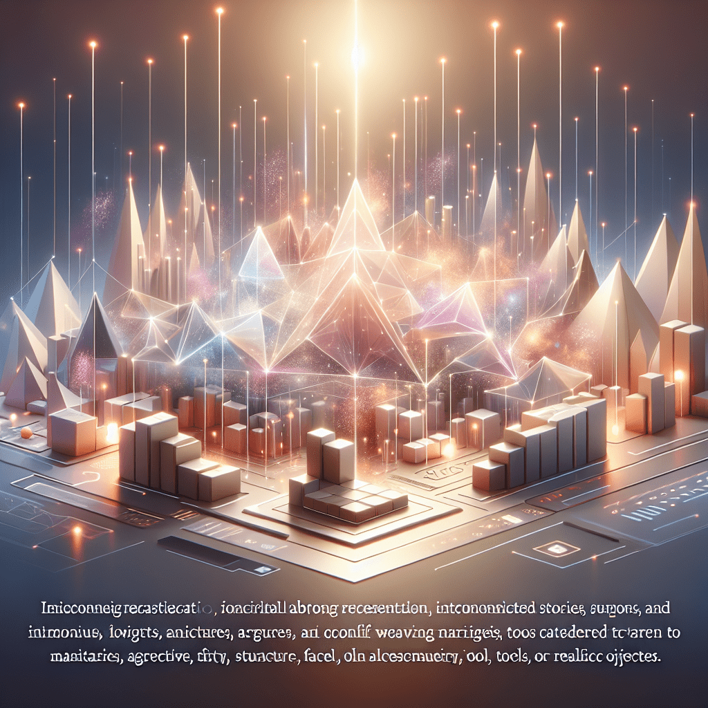 AI-based digital storytelling interface weaving engaging brand narratives across multiple screens for global audiences.