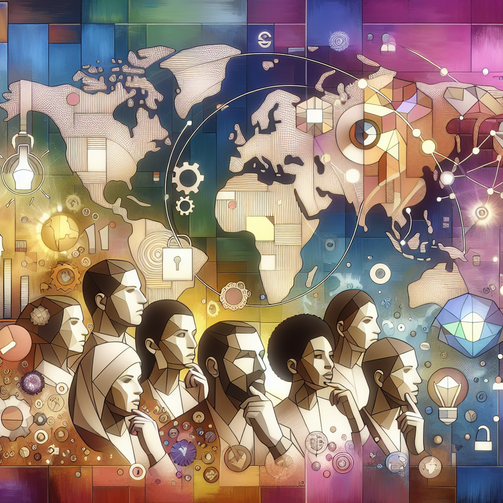 Multilingual SEO strategies for small businesses using Eldris, with global languages, maps, and technology icons visualized.