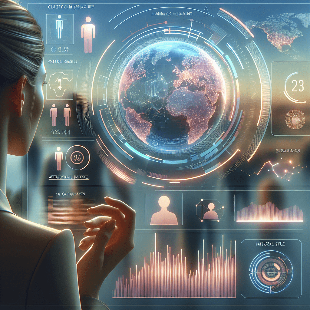 Business leader explores Emerging Markets growth using AI-powered tools from Eldris on a global strategy dashboard.