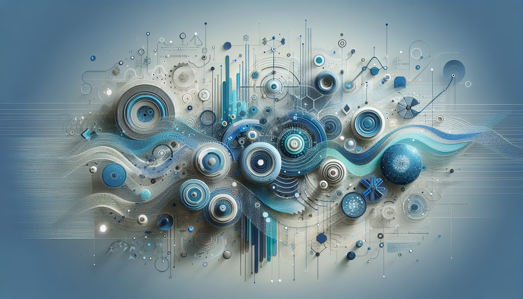 Illustration showing AI compliance systems streamlining regulatory management in a digital enterprise workspace.