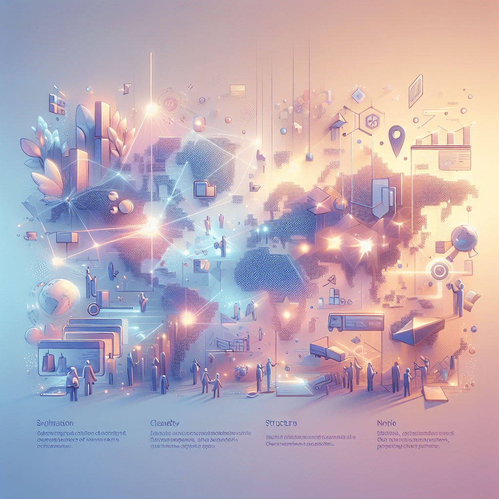 Illustration showing e-commerce scaling using automation and AI with Eldris across global markets and digital storefronts.