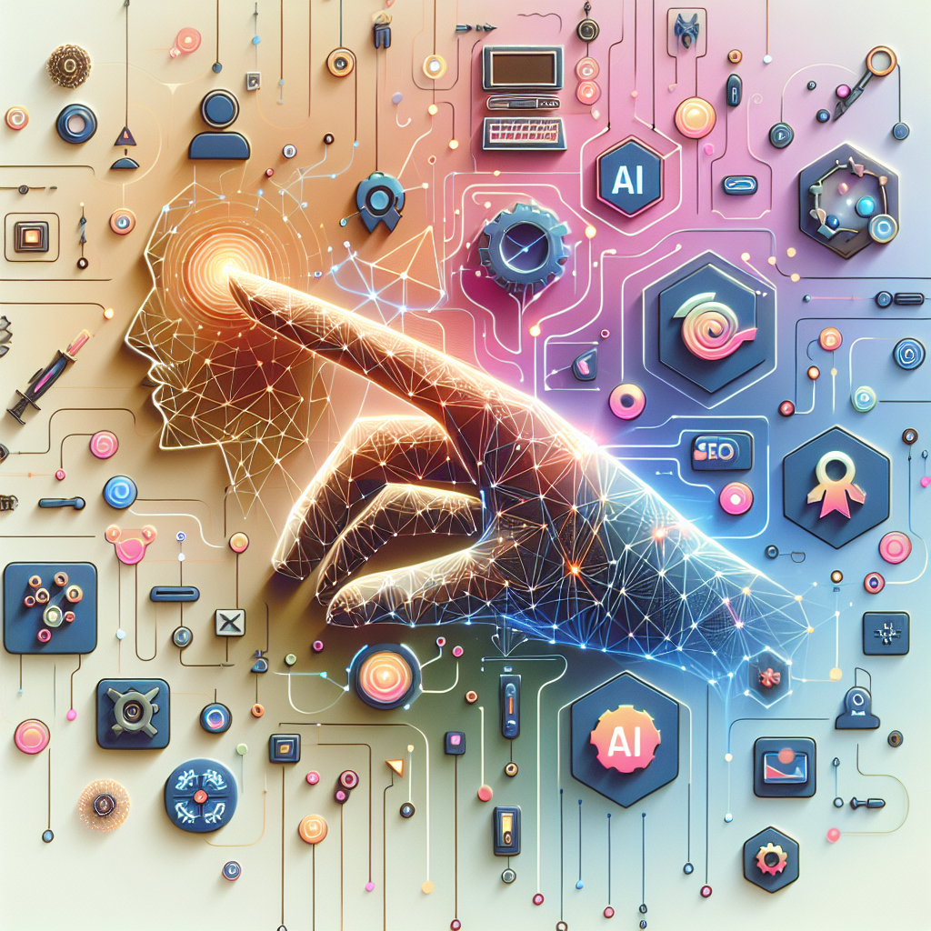 AI-driven SEO visual showing machine learning in action to enhance user experience across modern digital platforms.