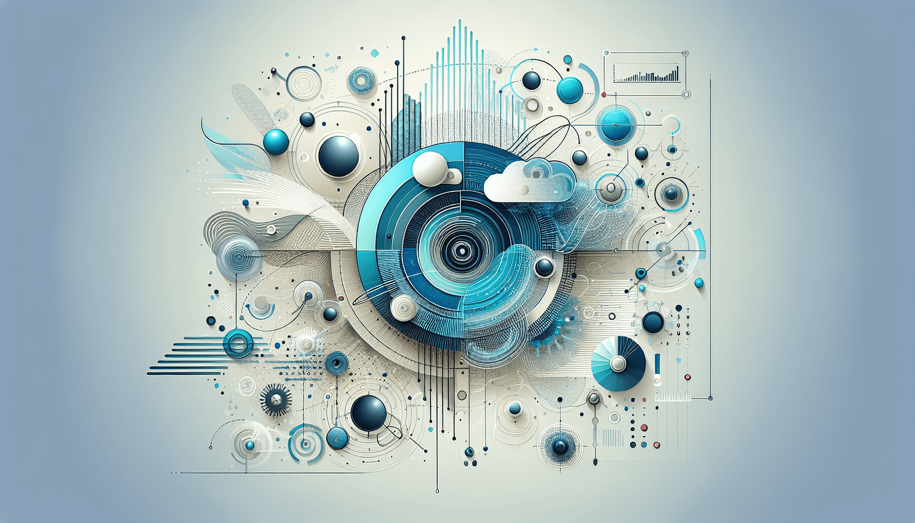 Illustration of AI in customer support improving service quality through chatbots and smart systems.