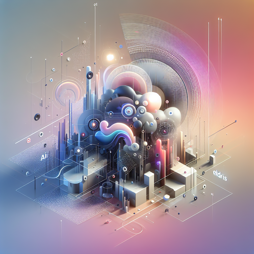 AI in SEO visualizing data automation with Eldris optimizing multilingual search workflows globally.