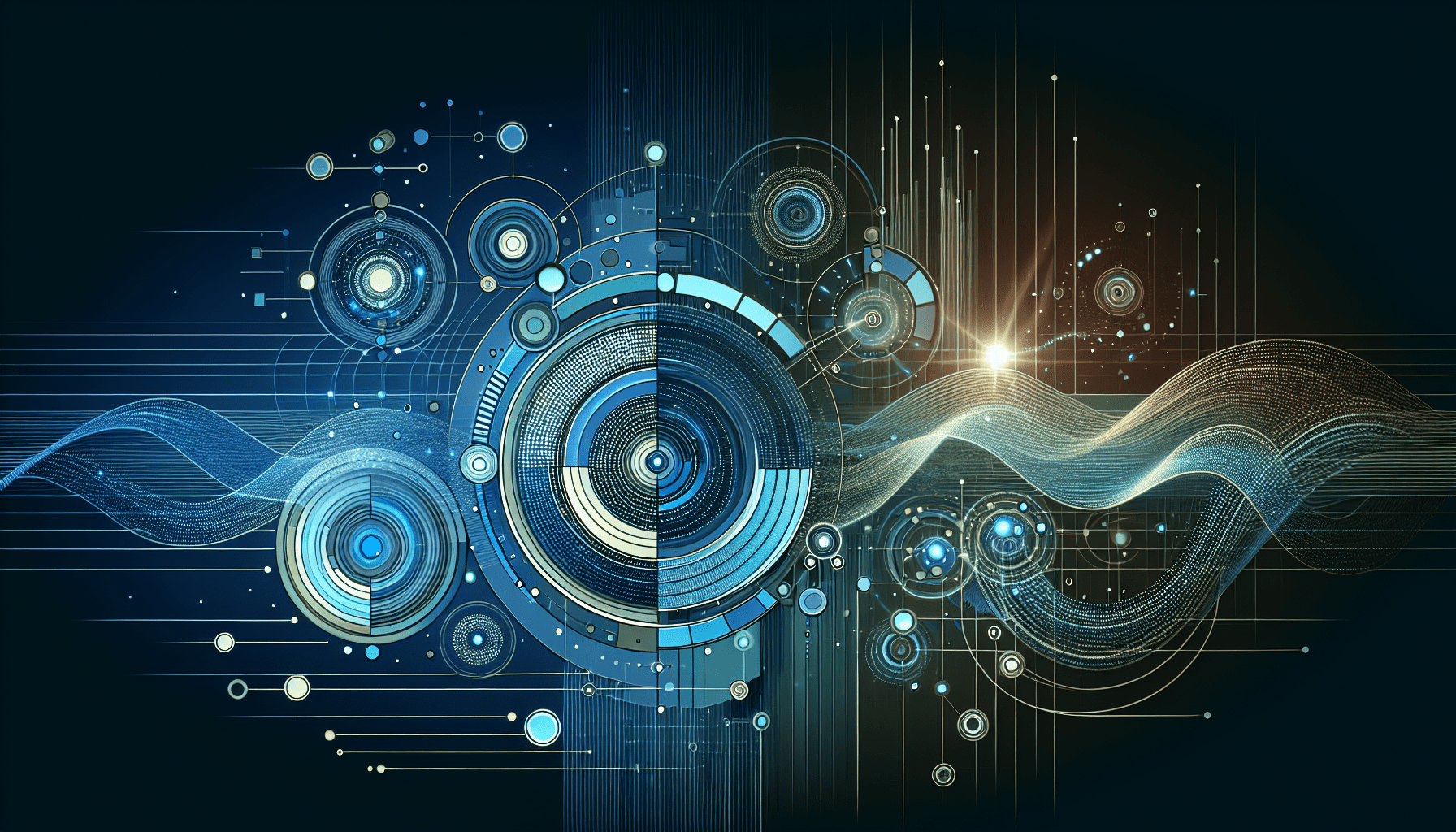 Illustration representing the SEO solutions comparison between Eldris and top competitors with AI icons and analytics charts.