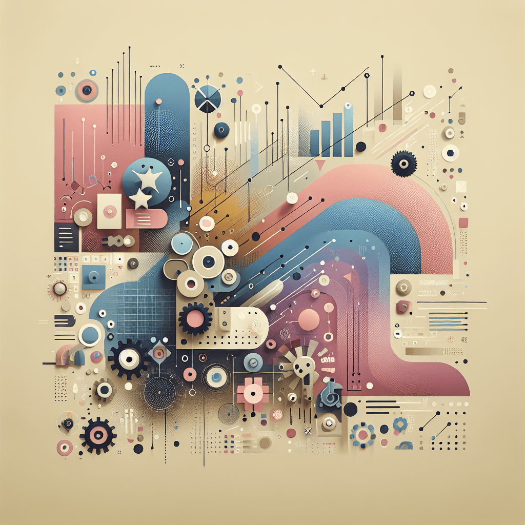 Illustration of SEO automation enhancing e-commerce product listings, showing AI-powered tools increasing sales and visibility.