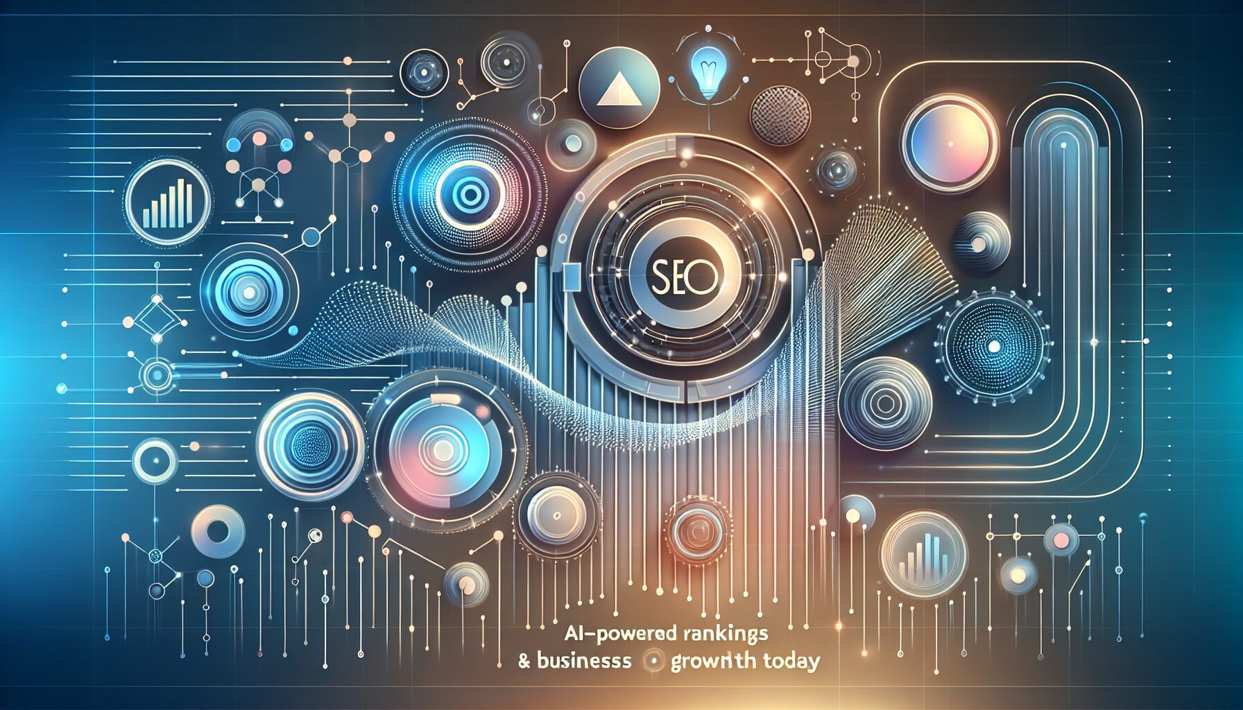 Illustration showing how AI-powered SEO transforms digital marketing strategies in modern businesses.