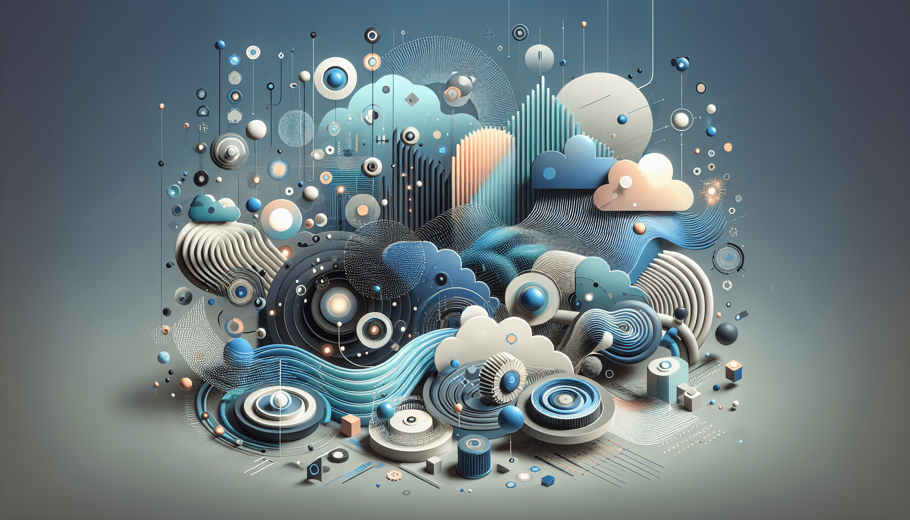 Illustration of AI-enhanced blog creation workflows, representing creative automation in content marketing.