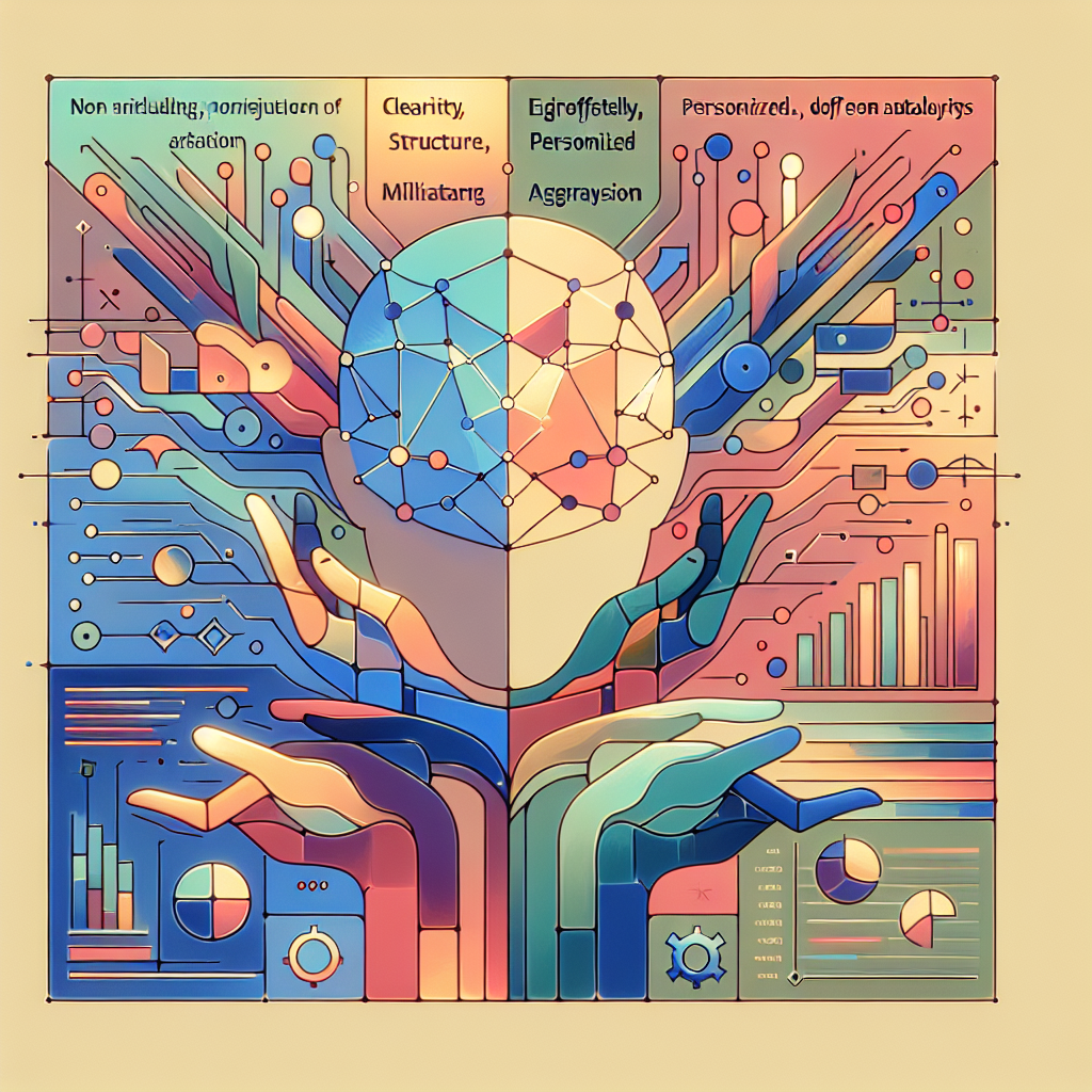 Illustration of AI-powered SEO software by Eldris analyzing website code and user data for custom optimization.