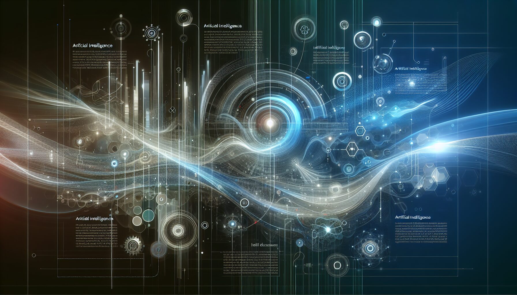 AI transforming digital workflows in business environments showing seamless integration between tech and human teams.