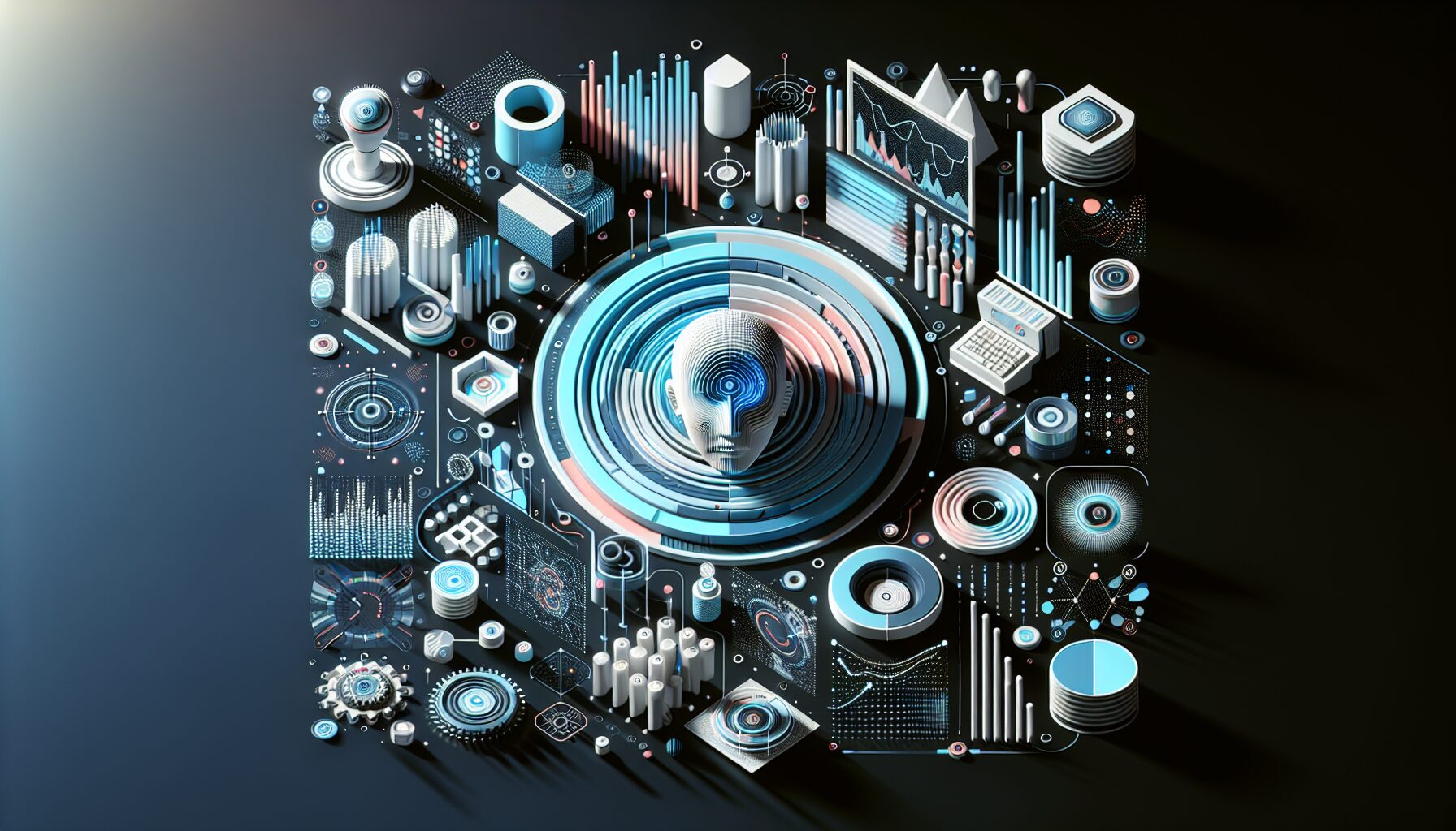 Abstract representation of AI-optimized user engagement with algorithm-driven personalization across content and platforms.