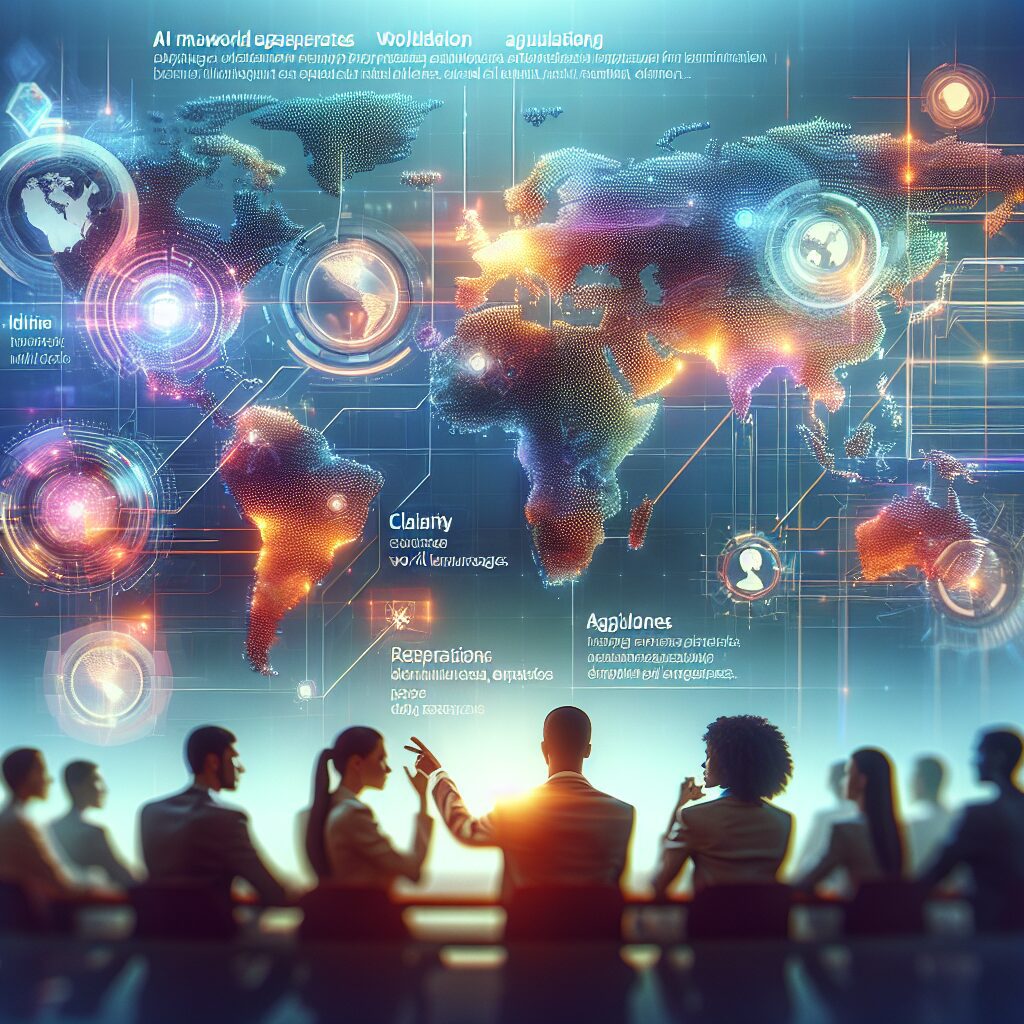 A global business team analyzing AI localization data, illustrating multilingual expansion across regions using intelligent translation tools.