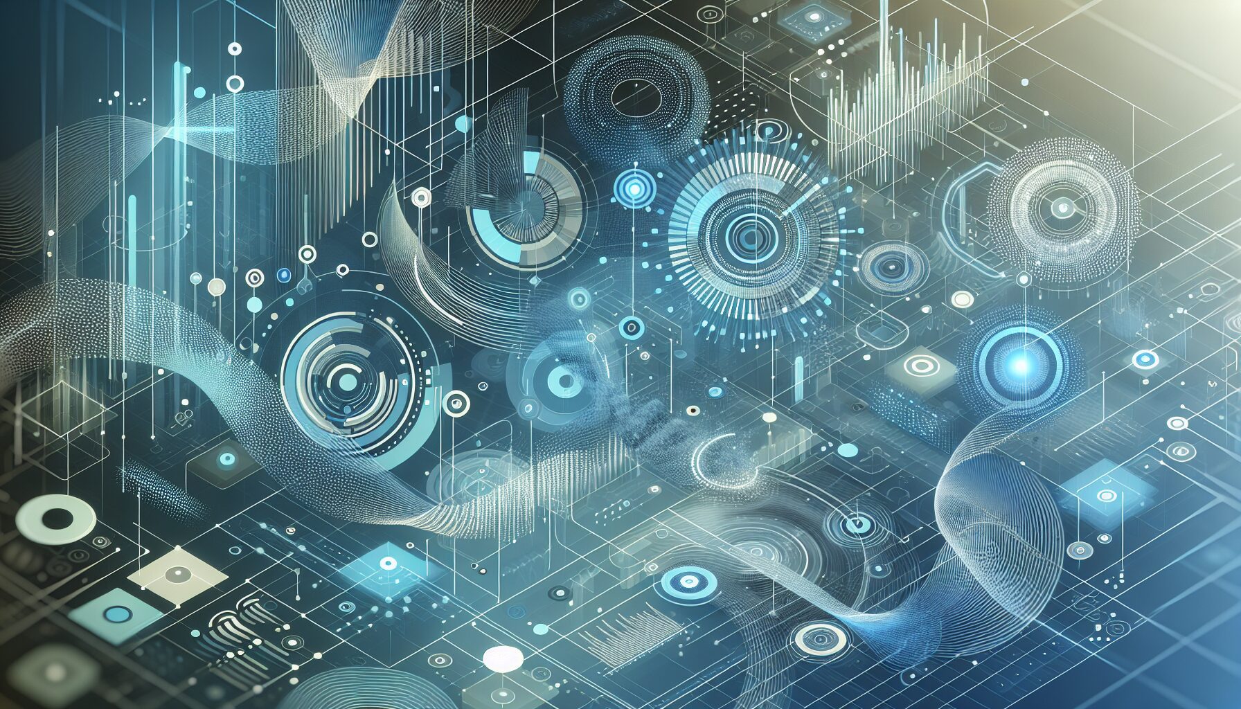 Visual concept depicting AI-enabled sustainable business practices through clean tech integrations.