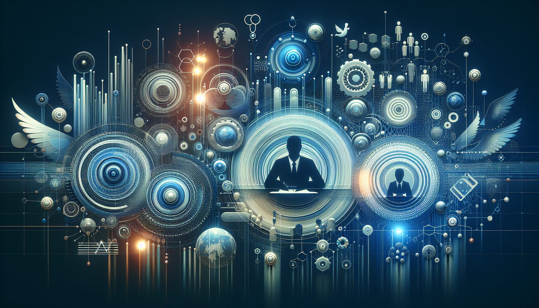 Illustration of WEEE compliance for EU electronics producers showing product return, recycling bins, EU map, and waste labels.