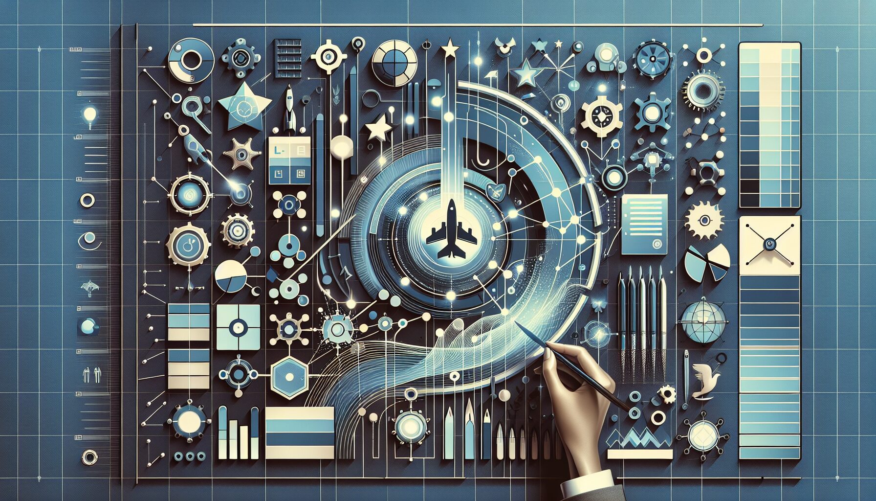 Illustration showing compliance and localisation steps for EU launch checklist including websites, translation, and legal forms.