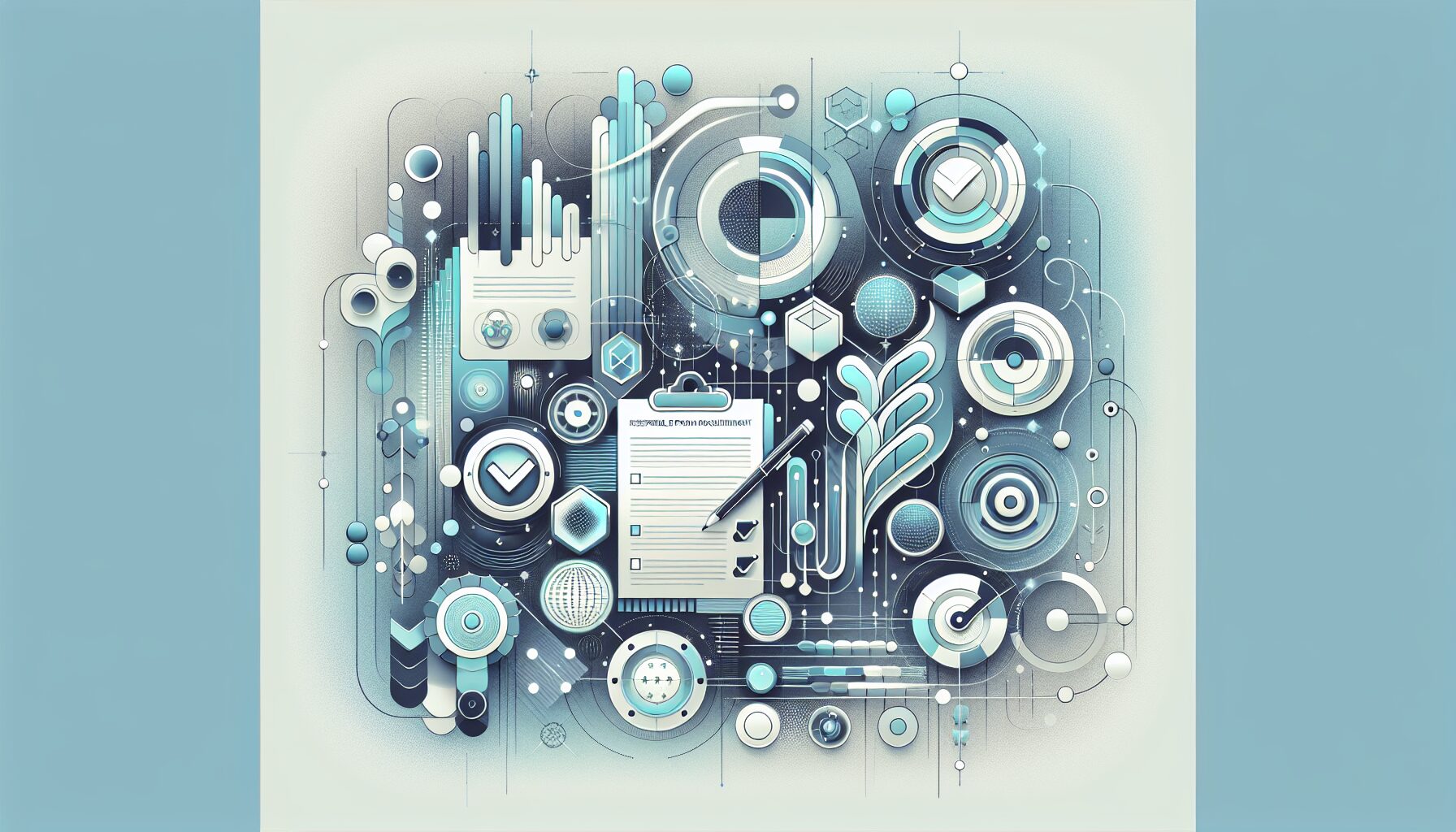 Illustration of an EU compliance checklist being reviewed by a professional for responsible person services procurement.