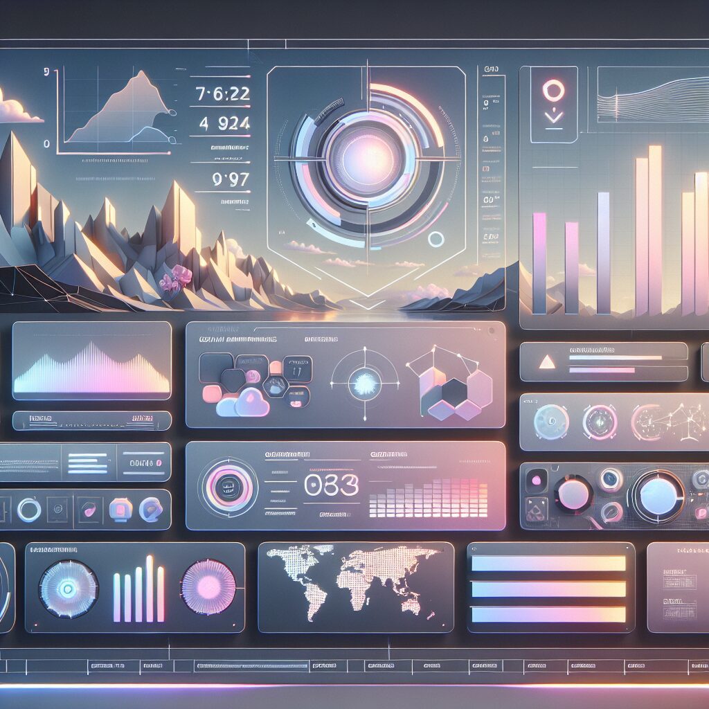 Futuristic dashboard showing ROI Optimization through Eldris automation for better campaign performance.