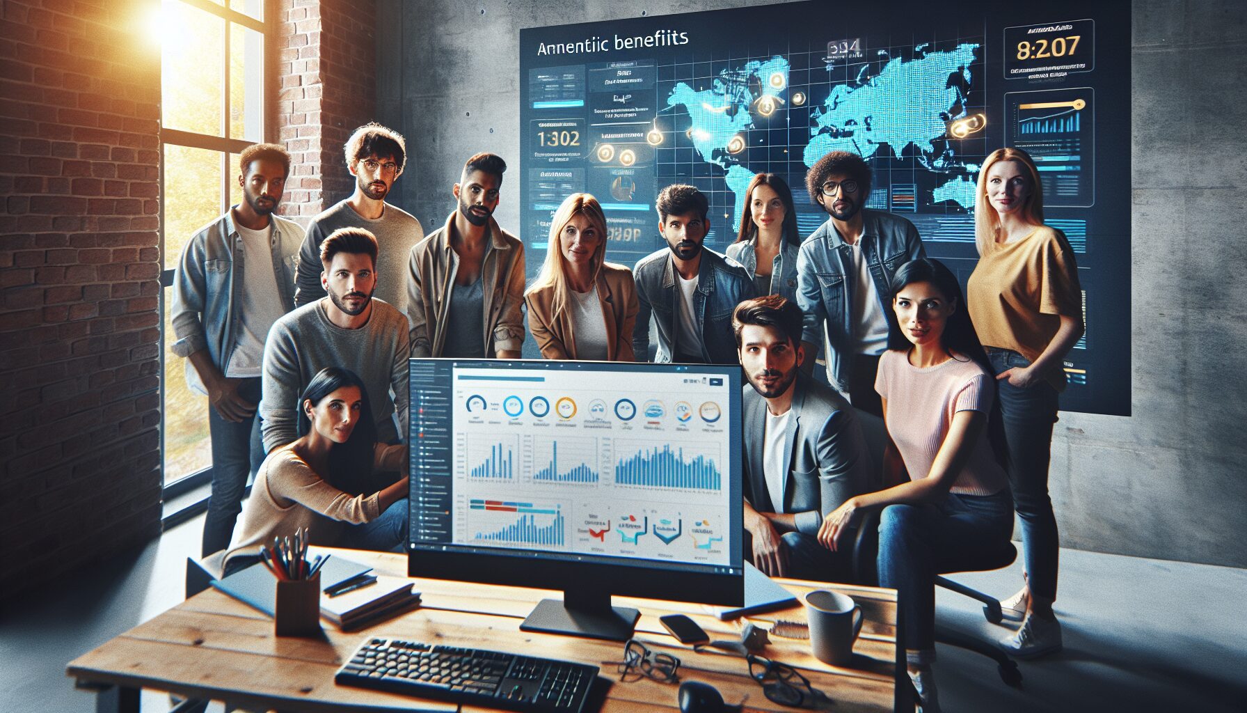 Ecommerce team monitoring automated EU website translation success in real time with multilingual analytics displayed.