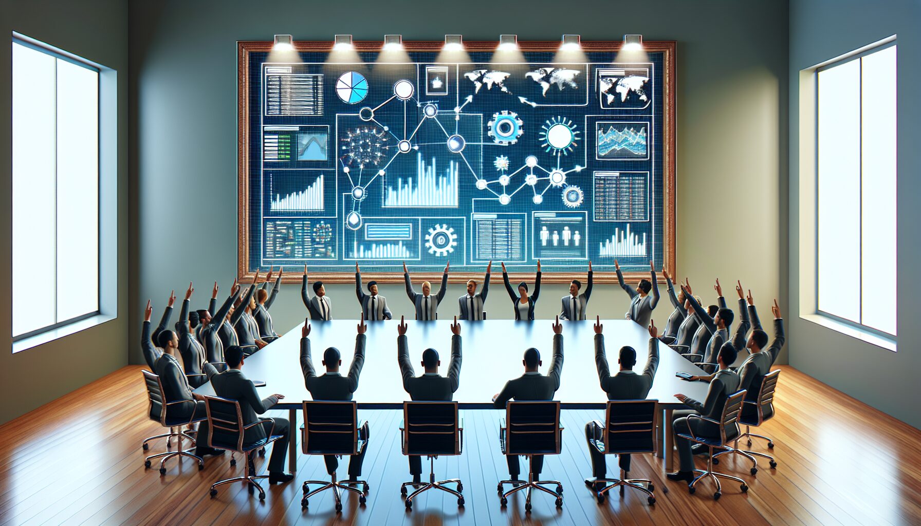 Interactive SEO dashboard showing multilingual integration, analytics, automation, and interconnected reports.